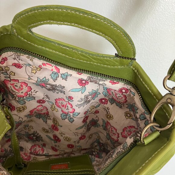 latico NJ USA Soft Leather Green Handbag - Picture 6 of 16